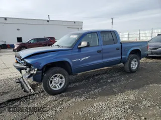 2002 Dodge Dakota Sport with VIN 1B7HG38N52S659554, listed as a Copart auction lot 80894414 with 174,207 mi miles and Salvage Title. Bid and sale history available at carsss.com. Image 1.