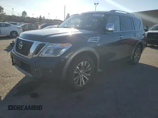 2020 Nissan Armada SL with VIN JN8AY2ND4L9109098, listed as a Copart auction lot 87812305 with 88,339 mi miles and Salvage Title. Bid and sale history available at carsss.com. Image 1.