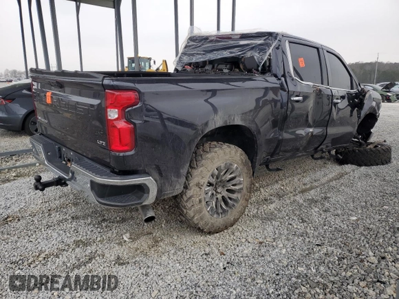 2023 Chevrolet Silverado 1500 LTZ with VIN 2GCUDGED5P1105576, listed as a Copart auction lot 45812305 with 54,760 mi miles and Salvage Title. Bid and sale history available at carsss.com. Image 3.