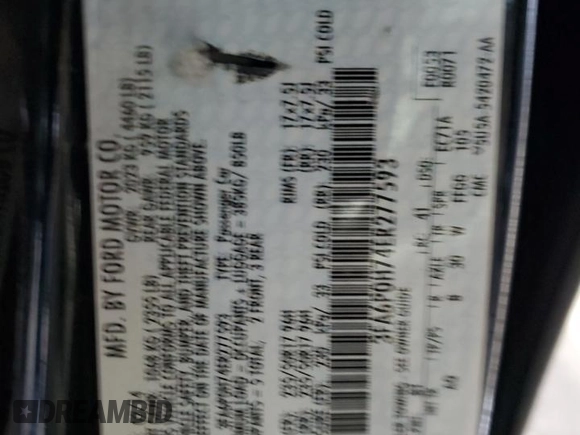 2014 Ford Fusion SE with VIN 3FA6P0H74ER277593, listed as a Copart auction lot 46616985 with 171,312 mi miles and Salvage Title. Bid and sale history available at DreamBid. Image 14.