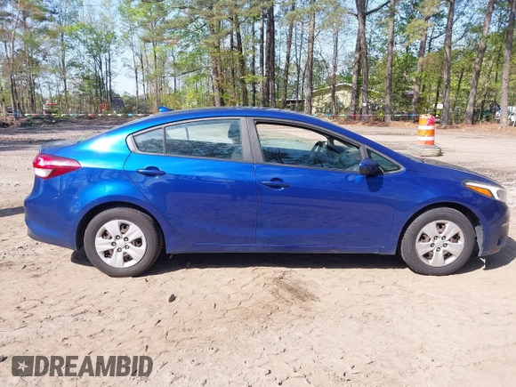 2017 Kia Forte LX with VIN 3KPFK4A70HE052223, listed as a IAAI auction lot 42036382 with 136,671 mi miles. Bid and sale history available at carsss.com. Image 13.