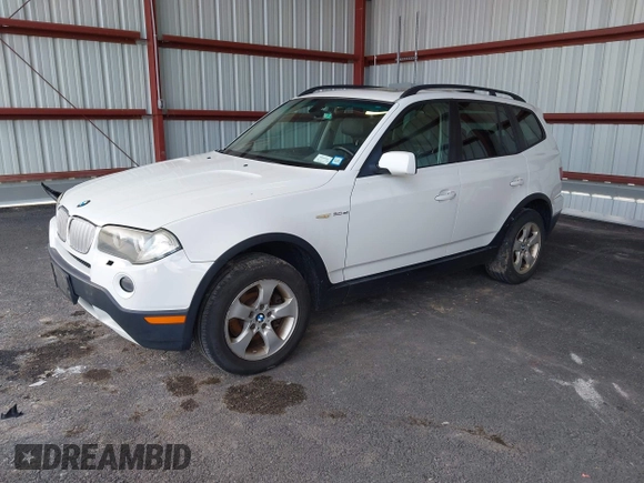 2008 BMW X3 3.0si with VIN WBXPC93448WJ18864, listed as a IAAI auction lot 42080625 with 190,322 mi miles. Bid and sale history available at carsss.com. Image 2.
