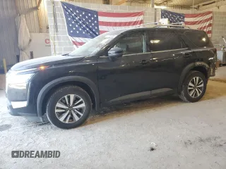 2022 Nissan Pathfinder SL with VIN 5N1DR3CCXNC223100, listed as a Copart auction lot 49056955 with 34,736 mi miles and Salvage title. Bid and sale history available at DreamBid. Image 1.