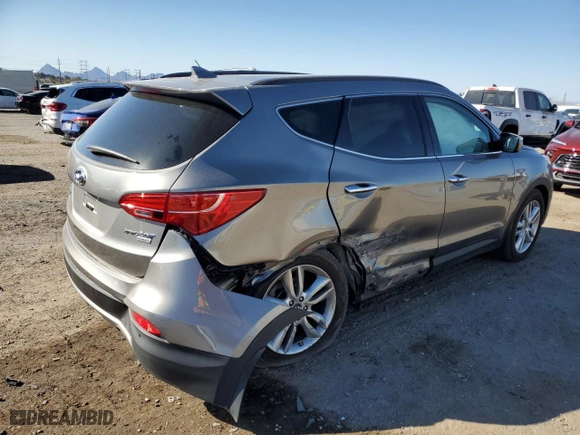 2015 Hyundai Santa Fe Sport with VIN 5XYZW4LA1FG245989, listed as a Copart auction lot 45846315 with 75,078 mi miles and Salvage Title. Bid and sale history available at carsss.com. Image 3.