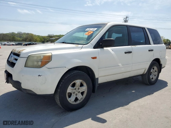 2006 Honda Pilot LX with VIN 5FNYF18126B001343, listed as a Copart auction lot 52601745 with 206,518 mi miles and Salvage Title. Bid and sale history available at carsss.com. Image 1.