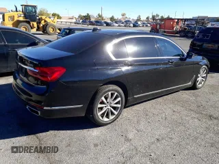 2019 BMW 7 Series 740i with VIN WBA7E2C50KB217782, listed as a Copart auction lot 39865553 with 65,495 mi miles. Bid and sale history available at carsss.com. Image 3.