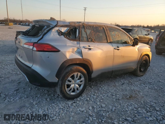 2023 Toyota Corolla Cross L with VIN 7MUAAAAG4PV050643, listed as a Copart auction lot 46923455 with Not provided miles and Non repairable. Bid and sale history available at DreamBid. Image 3.