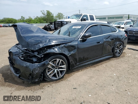 2024 BMW 4 Series 430i xDrive with VIN WBA73AV05RFS27955, listed as a Copart auction lot 59596415 with Not provided miles and Salvage title. Bid and sale history available at DreamBid. Image 1.