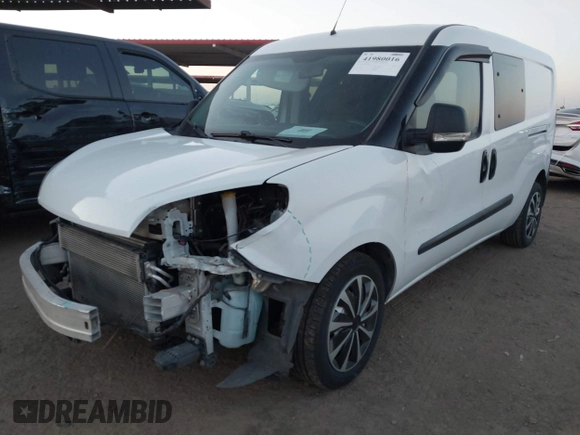2021 Ram ProMaster City Cargo Tradesman with VIN ZFBHRFABXM6T84886, listed as a IAAI auction lot 41980016 with 45,279 mi miles and . Bid and sale history available at DreamBid. Image 18.