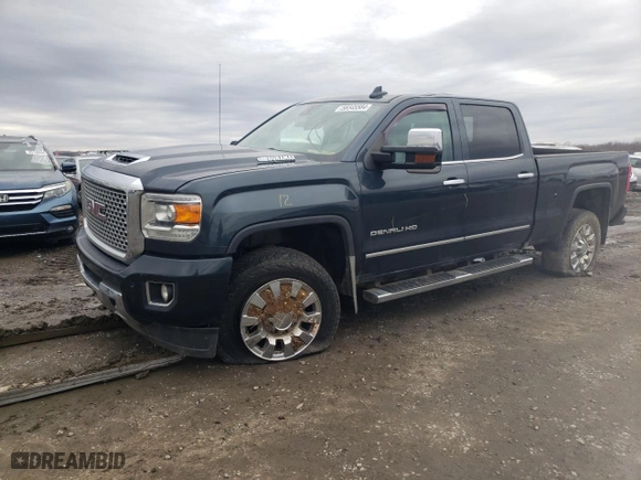 2017 GMC Sierra 2500HD Denali with VIN 1GT12UEY6HF184101, listed as a Copart auction lot 58345584 with 0 mi miles and Salvage Title. Bid and sale history available at carsss.com. Image 2.
