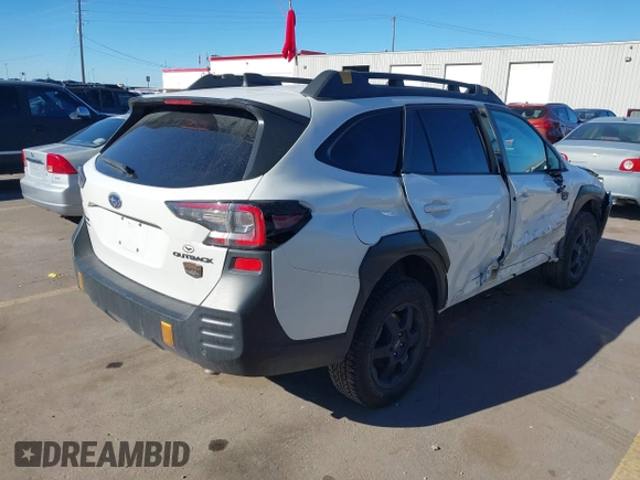 2024 Subaru Outback Wilderness with VIN 4S4BTGUDXR3221439, listed as a IAAI auction lot 41877646 with 27,189 mi miles and . Bid and sale history available at DreamBid. Image 4.