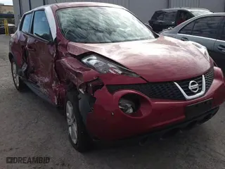 2013 Nissan Juke S with VIN JN8AF5MR9DT205981, listed as a Copart auction lot 46308105 with 0 mi miles and Salvage Title. Bid and sale history available at carsss.com. Image 10.