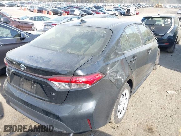 2022 Toyota Corolla LE with VIN JTDEPMAE9NJ209872, listed as a IAAI auction lot 41902891 with 37,479 mi miles and . Bid and sale history available at DreamBid. Image 4.