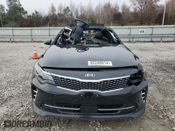 2017 Kia Optima SX with VIN 5XXGW4L24HG137812, listed as a Copart auction lot 82240014 with Not provided miles and Salvage title. Bid and sale history available at DreamBid. Image 5.