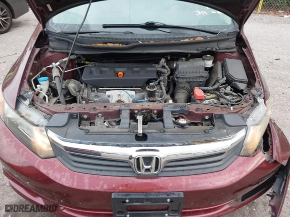 2012 Honda Civic Sdn EX-L with VIN 19XFB2F93CE066804, listed as a IAAI auction lot 41869172 with 59,700 mi miles. Bid and sale history available at carsss.com. Image 10.