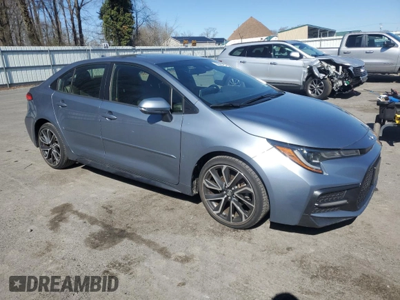 2020 Toyota Corolla SE with VIN JTDS4RCE0LJ001852, listed as a Copart auction lot 50583125 with 68,421 mi miles and Salvage Title. Bid and sale history available at DreamBid. Image 4.
