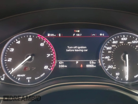 2018 Audi S7 Prestige with VIN WAU2FAFC9JN006797, listed as a IAAI auction lot 41554710 with 69,900 mi miles and . Bid and sale history available at DreamBid. Image 7.