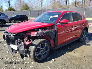 2019 Alfa Romeo Stelvio z VIN ZASPAJAN2K7C49106, wystawiony jako Copart lot #49489115 z przebiegiem 50 385 mil mil oraz Szkody całkowita. Historia ofert i sprzedaży dostępna na DreamBid. Obrazek 1.