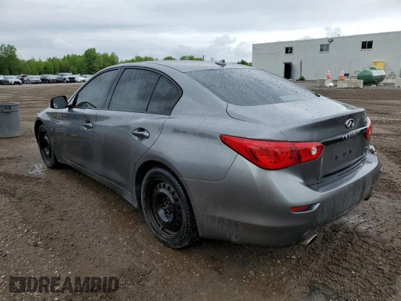2015 Infiniti Q50 Premium with VIN JN1BV7AR1FM399537, listed as a Copart auction lot 58792395 with 179,391 mi miles and Salvage title. Bid and sale history available at DreamBid. Image 2.