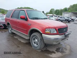 2002 Ford Expedition Eddie Bauer with VIN 1FMPU18LX2LA65104, listed as a IAAI auction lot 42191876 with 123,838 mi miles and . Bid and sale history available at DreamBid. Image 1.