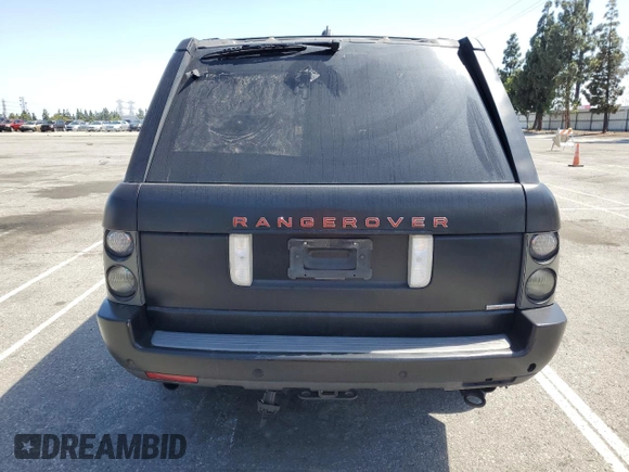 2008 Land Rover Range Rover SC with VIN SALMF13438A281942, listed as a Copart auction lot 57673775 with 140,476 mi miles and Salvage title. Bid and sale history available at DreamBid. Image 6.