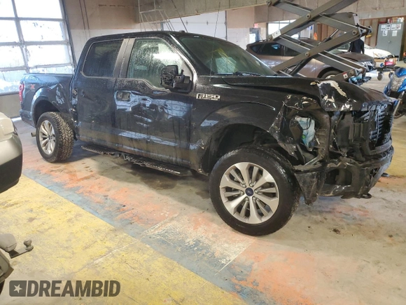 2018 Ford F-150 XL with VIN 1FTEW1E56JFC27884, listed as a Copart auction lot 42515805 with Not Provided miles and Salvage Title. Bid and sale history available at DreamBid. Image 4.