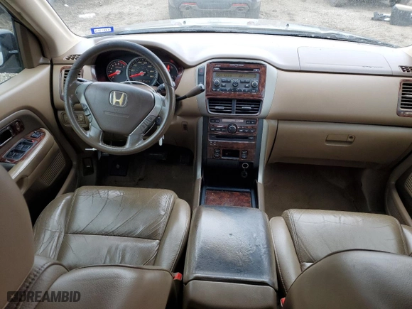 2007 Honda Pilot EX-L with VIN 5FNYF28677B043543, listed as a Copart auction lot 45725525 with 250,759 mi miles and Salvage Title. Bid and sale history available at carsss.com. Image 8.