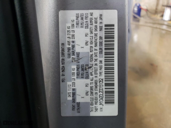 2013 Mazda Mazda5 Grand Touring with VIN JM1CW2DL2D0151052, listed as a Copart auction lot 86623514 with 123,604 mi miles and Salvage Title. Bid and sale history available at carsss.com. Image 13.