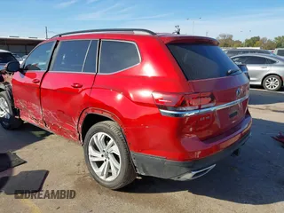 2022 Volkswagen Atlas 3.6L V6 SE w/Technology with VIN 1V2HR2CA3NC536146, listed as a IAAI auction lot 41090757 with 30,488 mi miles. Bid and sale history available at carsss.com. Image 3.