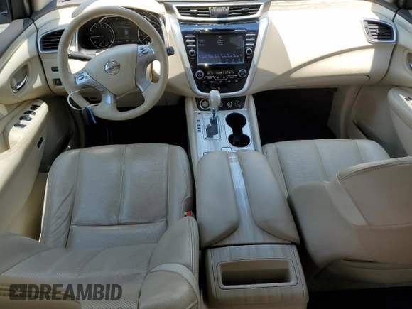 2016 Nissan Murano Platinum with VIN 5N1AZ2MG9GN116593, listed as a Copart auction lot 58756125 with 77,121 mi miles and Salvage title. Bid and sale history available at DreamBid. Image 8.