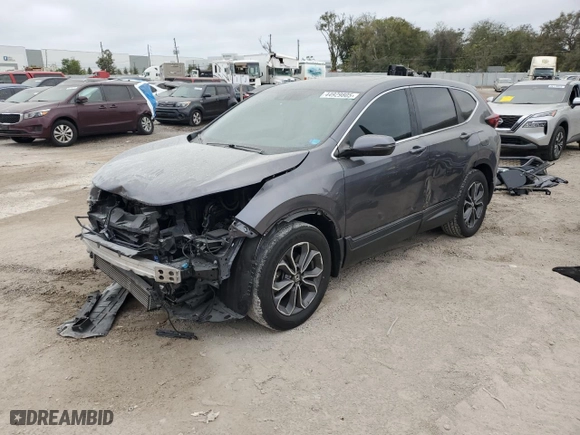 2020 Honda CR-V EX with VIN 2HKRW1H53LH423805, listed as a Copart auction lot 44929805 with 111,560 mi miles and Non Repairable. Bid and sale history available at carsss.com. Image 1.