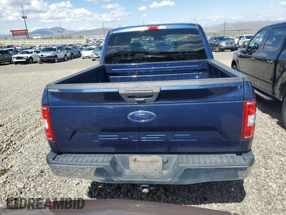 2018 Ford F-150 XL with VIN 1FTEW1E53JKE15690, listed as a Copart auction lot 54586685 with 165,730 mi miles and Clean title. Bid and sale history available at DreamBid. Image 6.