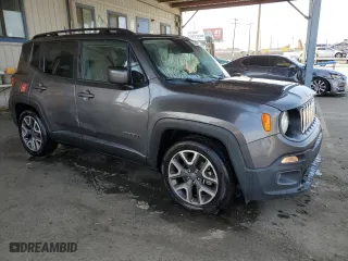 2017 Jeep Renegade Latitude with VIN ZACCJABB3HPG16179, listed as a Copart auction lot 53154935 with 101,314 mi miles and Salvage Title. Bid and sale history available at carsss.com. Image 4.