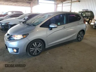 2015 Honda Fit EX-L z VIN 3HGGK5H83FM707228, wystawiony jako Copart lot #50006055 z przebiegiem 97 573 mil mil oraz Szkoda całkowita • Salvage title. Historia ofert i sprzedaży dostępna na DreamBid. Obrazek 1.