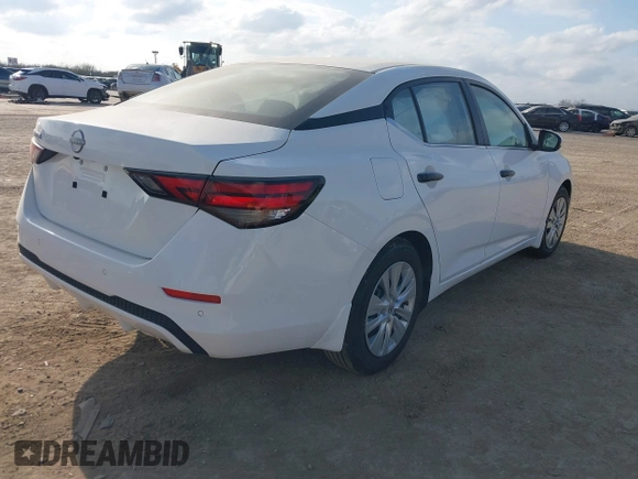 2025 Nissan Sentra S with VIN 3N1AB8BV7SY266777, listed as a IAAI auction lot 41507283 with 115 mi miles and . Bid and sale history available at DreamBid. Image 4.