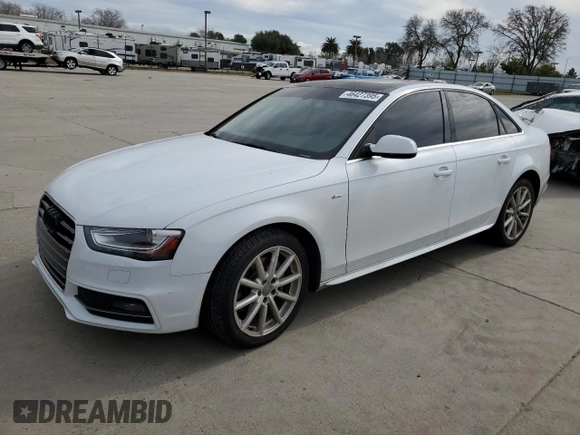 2015 Audi A4 Premium Plus with VIN WAUFFAFL9FN043440, listed as a Copart auction lot 46427395 with 118,151 mi miles and Salvage Title. Bid and sale history available at carsss.com. Image 1.