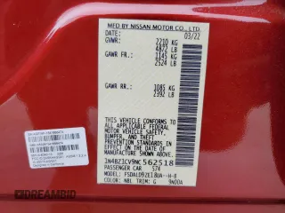 2022 Nissan LEAF SV Plus with VIN 1N4BZ1CV9NC562518, listed as a Copart auction lot 44903875 with 33,371 mi miles and Salvage Title. Bid and sale history available at DreamBid. Image 13.