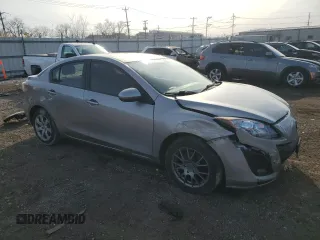 2010 Mazda 3 i Sport with VIN JM1BL1SF9A1267348, listed as a Copart auction lot 48694305 with 190,654 mi miles and Salvage Title. Bid and sale history available at carsss.com. Image 4.
