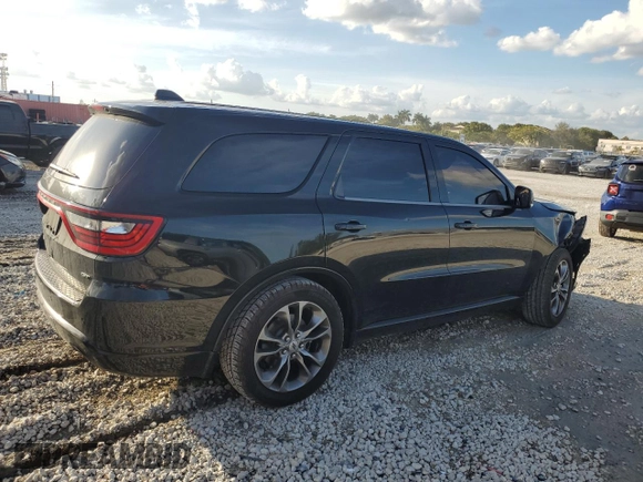 2019 Dodge Durango GT Plus with VIN 1C4RDHDG2KC650595, listed as a Copart auction lot 48521085 with 73,981 mi miles and Salvage Title. Bid and sale history available at carsss.com. Image 3.