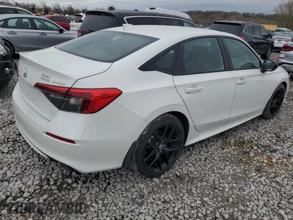 2024 Honda Civic Sedan Sport with VIN 2HGFE2F58RH519463, listed as a Copart auction lot 50948945 with 6,964 mi miles and Salvage Title. Bid and sale history available at carsss.com. Image 3.