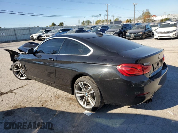 2019 BMW 4 Series 430i with VIN WBA4W3C56KAF92378, listed as a Copart auction lot 77794134 with 53,064 mi miles and Salvage Title. Bid and sale history available at carsss.com. Image 2.