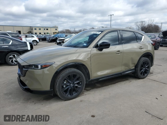 2024 Mazda CX-5 2.5 Carbon Turbo with VIN JM3KFBAY7R0403985, listed as a Copart auction lot 45010275 with 18,493 mi miles and Salvage Title. Bid and sale history available at carsss.com. Image 1.