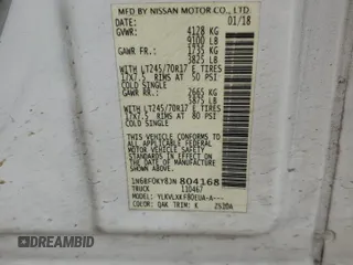 2018 Nissan NV Cargo S z VIN 1N6BF0KY8JN804168, wystawiony jako Copart lot #51158214 z przebiegiem Nie podano mil oraz Szkoda całkowita • Salvage title. Historia ofert i sprzedaży dostępna na DreamBid. Obrazek 15.
