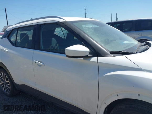 2023 Nissan Kicks SV with VIN 3N1CP5CV6PL481238, listed as a IAAI auction lot 42014768 with 28,555 mi miles and . Bid and sale history available at DreamBid. Image 14.