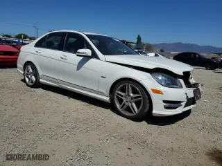 2012 Mercedes-Benz C-Class C 250 Sport with VIN WDDGF4HB8CR237481, listed as a Copart auction lot 52827685 with 94,520 mi miles and Salvage Title. Bid and sale history available at carsss.com. Image 4.