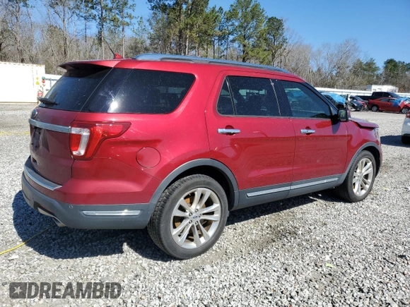 2018 Ford Explorer Limited with VIN 1FM5K7F81JGC47229, listed as a Copart auction lot 49345295 with 78,740 mi miles and Salvage Title. Bid and sale history available at carsss.com. Image 3.