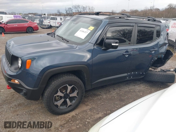 2022 Jeep Renegade Trailhawk with VIN ZACNJDC19NPN61911, listed as a IAAI auction lot 41181227 with 25,614 mi miles and . Bid and sale history available at DreamBid. Image 18.