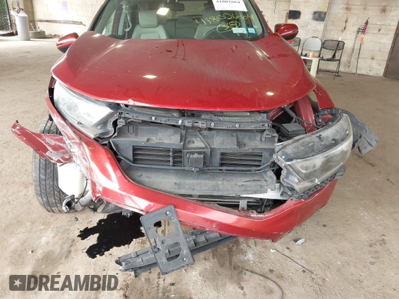 2017 Honda CR-V EX-L with VIN 2HKRW2H86HH619633, listed as a IAAI auction lot 41802664 with 92,555 mi miles. Bid and sale history available at carsss.com. Image 6.