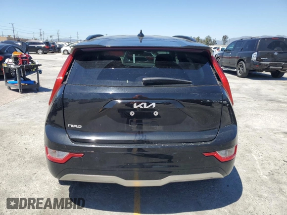 2023 Kia Niro Wind with VIN KNDCR3L15P5025823, listed as a Copart auction lot 50374514 with 37,647 mi miles and Salvage Title. Bid and sale history available at DreamBid. Image 6.