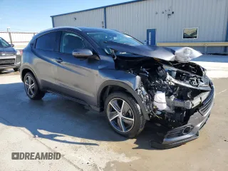 2021 Honda HR-V EX-L with VIN 3CZRU5H7XMM704598, listed as a Copart auction lot 41917455 with 23,637 mi miles and Salvage Title. Bid and sale history available at carsss.com. Image 4.